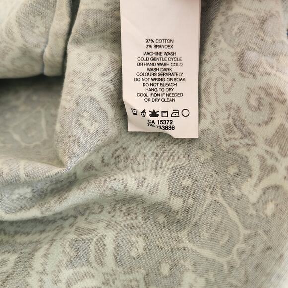 JOE FRESH Blue Geometric Print Sleeveless Shift Summer Mini Dress Size XS - Picture 8 of 10